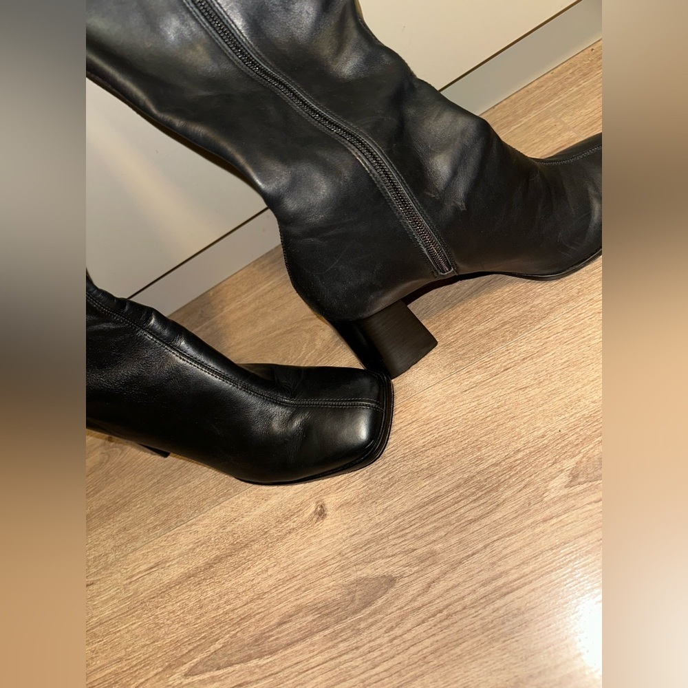 Reformation Nylah Knee High Black Boots size 9.5 - Picture 8 of 16
